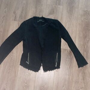 ZARA Tweed Waterfall blazer XS